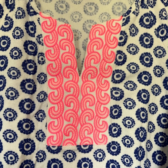 Vineyard Vines Navy and Hot Pink Tunic Top - Picture 3 of 5